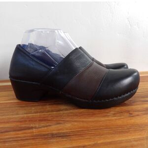 Dansko Black and Brown Mules